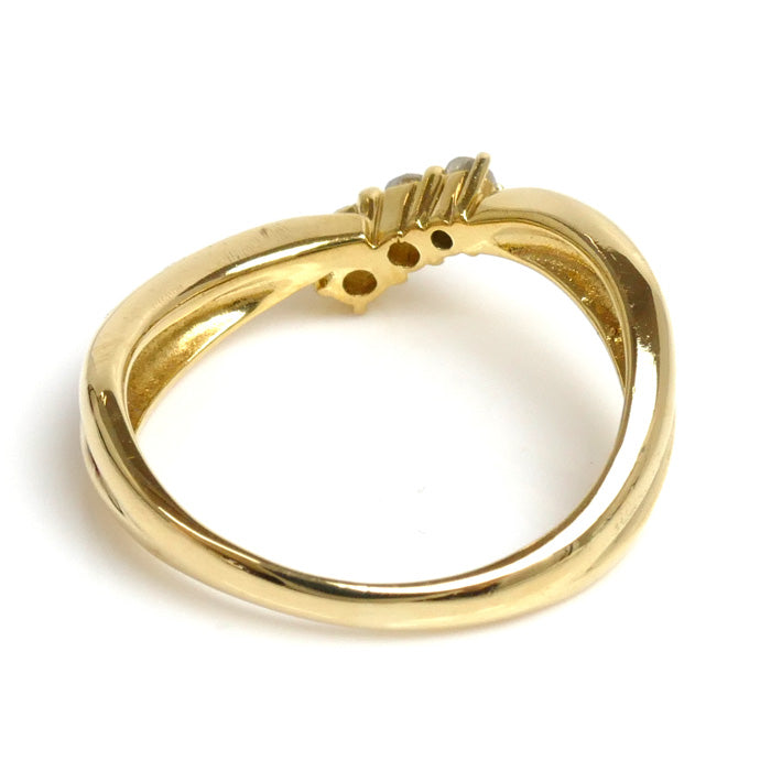 K18YG Yellow Gold Diamond Ring