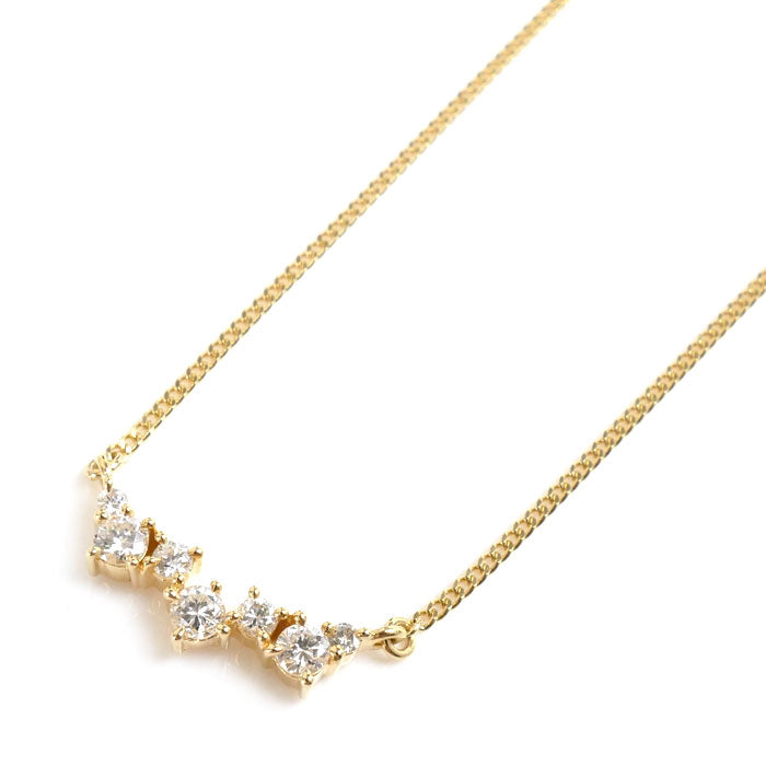 TASAKI K18YG Yellow Gold Diamond Necklace