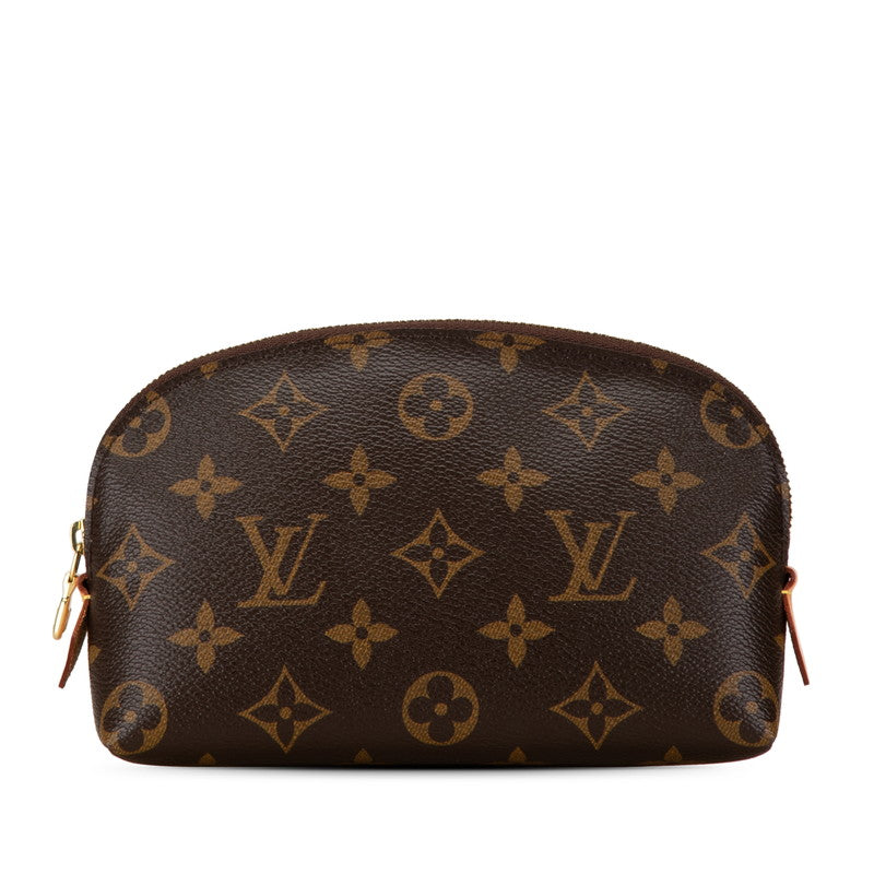 Louis Vuitton Monogram Cosmetic Pouch M47515 Brown PVC Leather in Very Good Condition