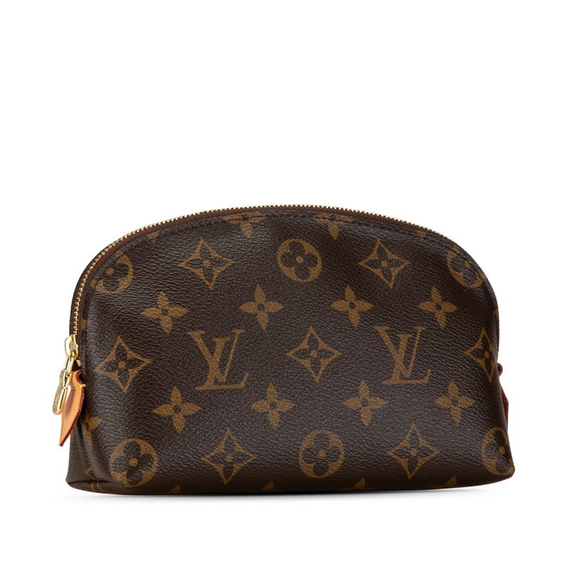 Louis Vuitton Monogram Cosmetic Pouch M47515 Brown PVC Leather in Very Good Condition