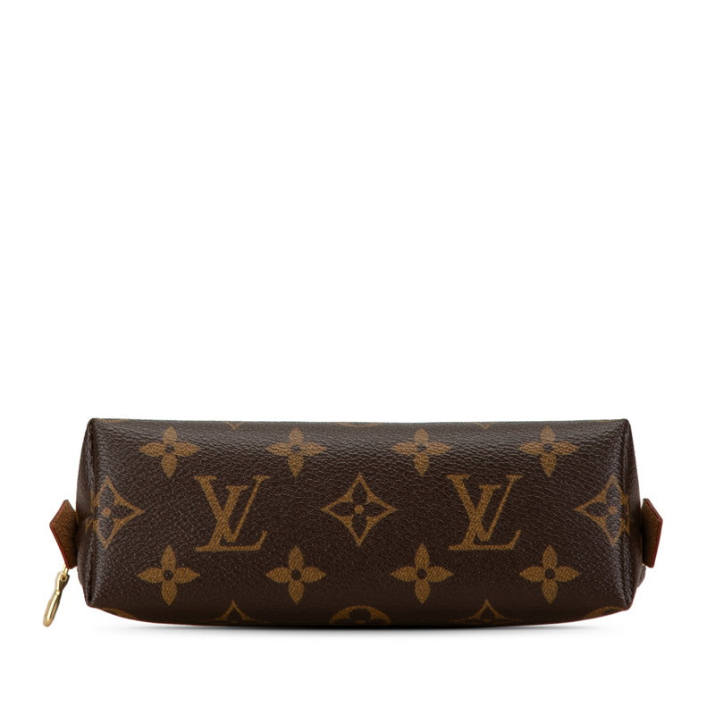 Louis Vuitton Monogram Cosmetic Pouch M47515 Brown PVC Leather in Very Good Condition