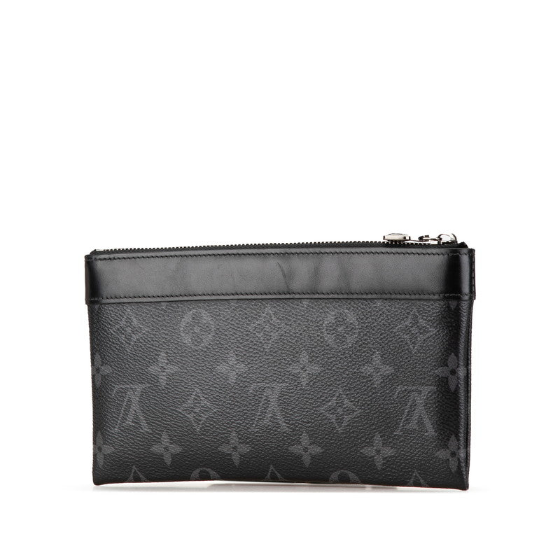 Louis Vuitton Monogram Eclipse Pochette Discovery PM Black PVC Leather