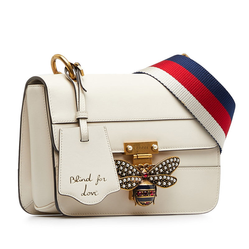 Gucci Queen Margaret Stripe Bee Shoulder Bag