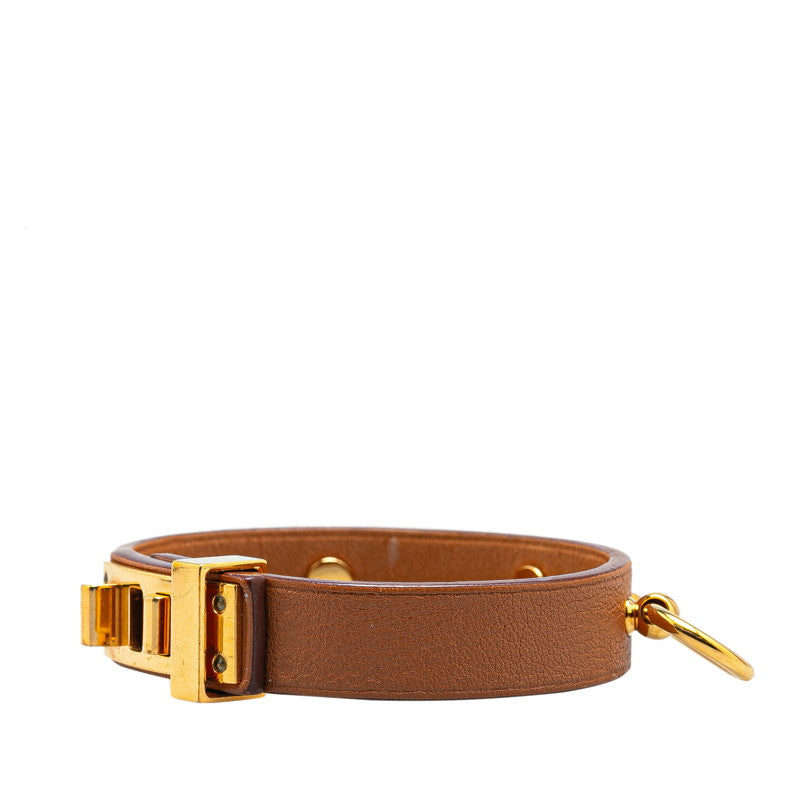 Hermes Mini Dog Anno Leather Bracelet