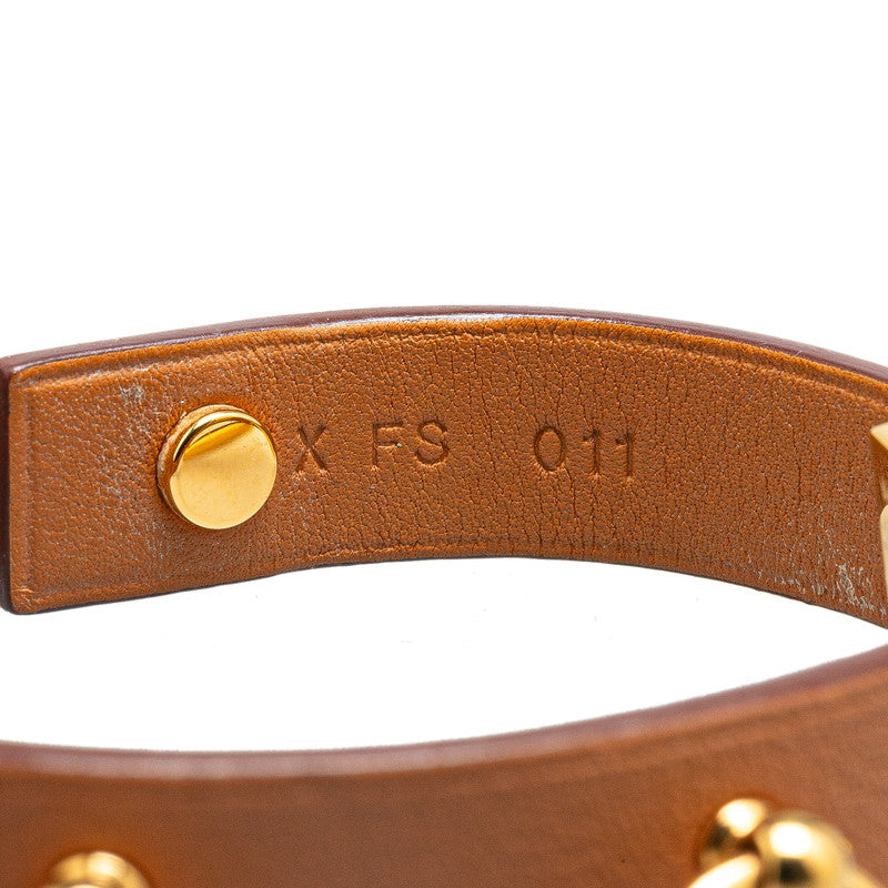 Hermes Mini Dog Anno Leather Bracelet