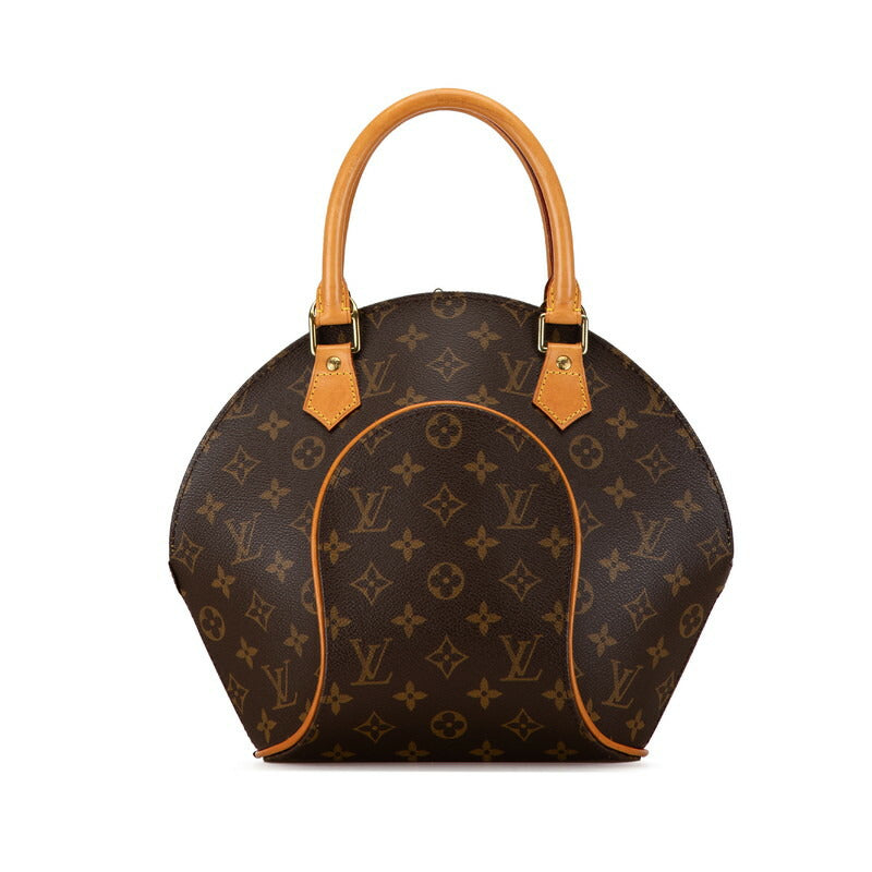 Louis Vuitton Monogram Ellipse PM Handbag M51127 Brown PVC Leather