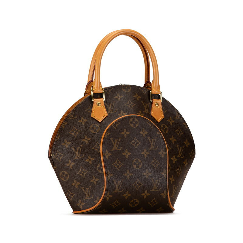 Louis Vuitton Monogram Ellipse PM Handbag M51127 Brown PVC Leather