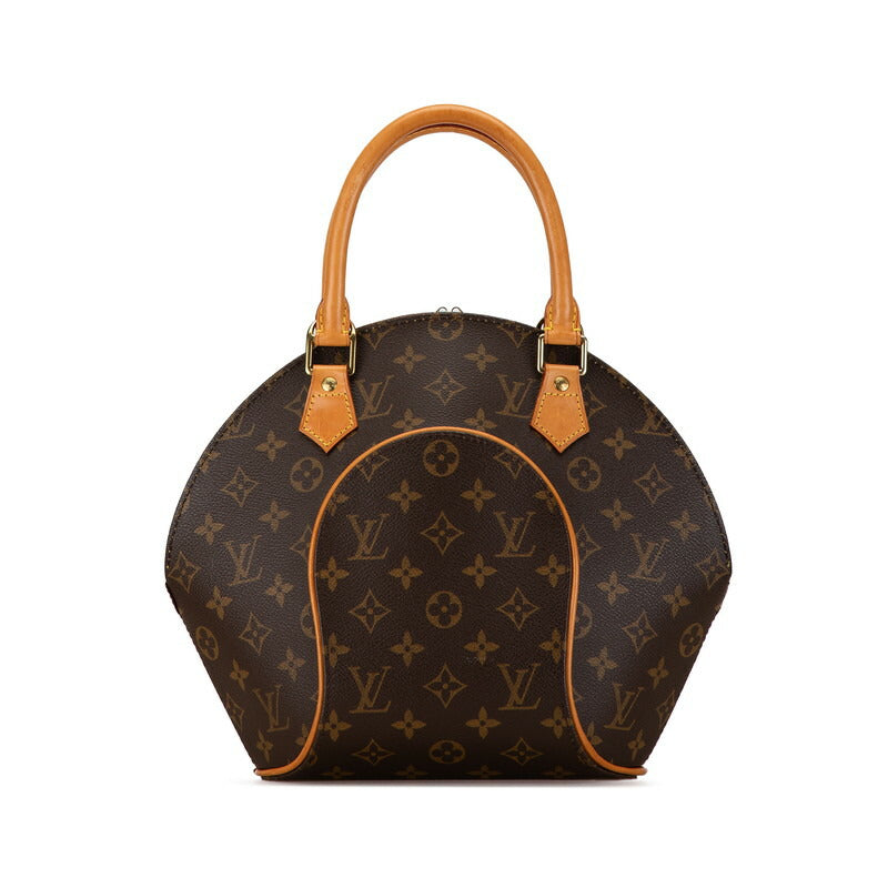 Louis Vuitton Monogram Ellipse PM Handbag M51127 Brown PVC Leather