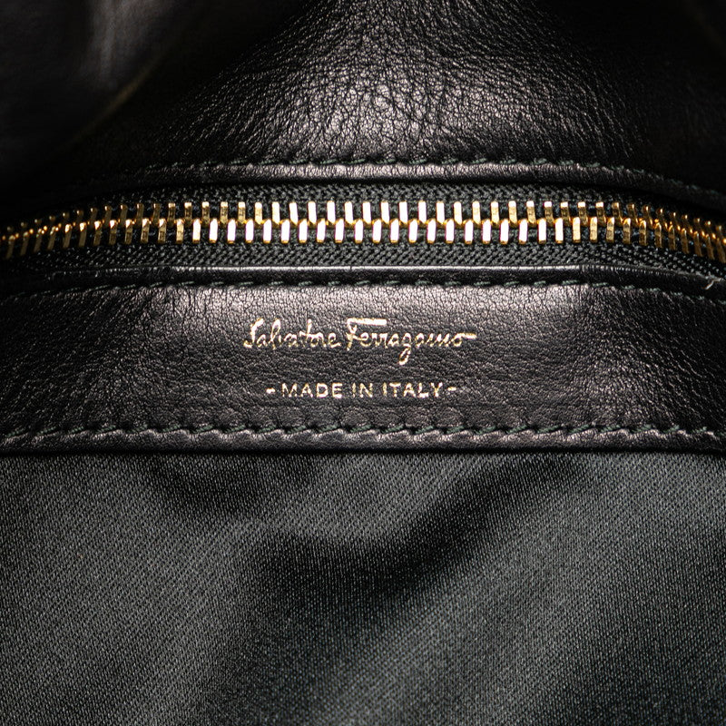 Salvatore Ferragamo Gancini Leather Handbag