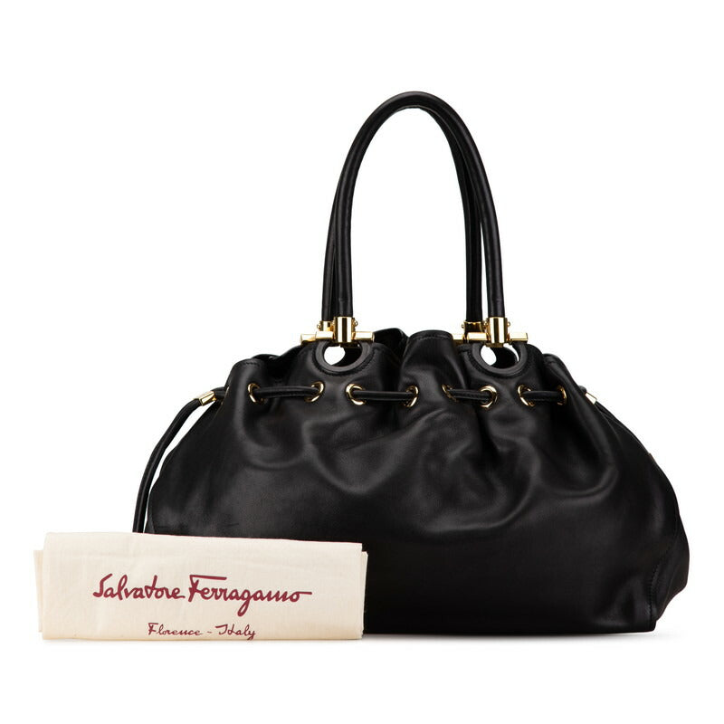 Salvatore Ferragamo Gancini Leather Handbag