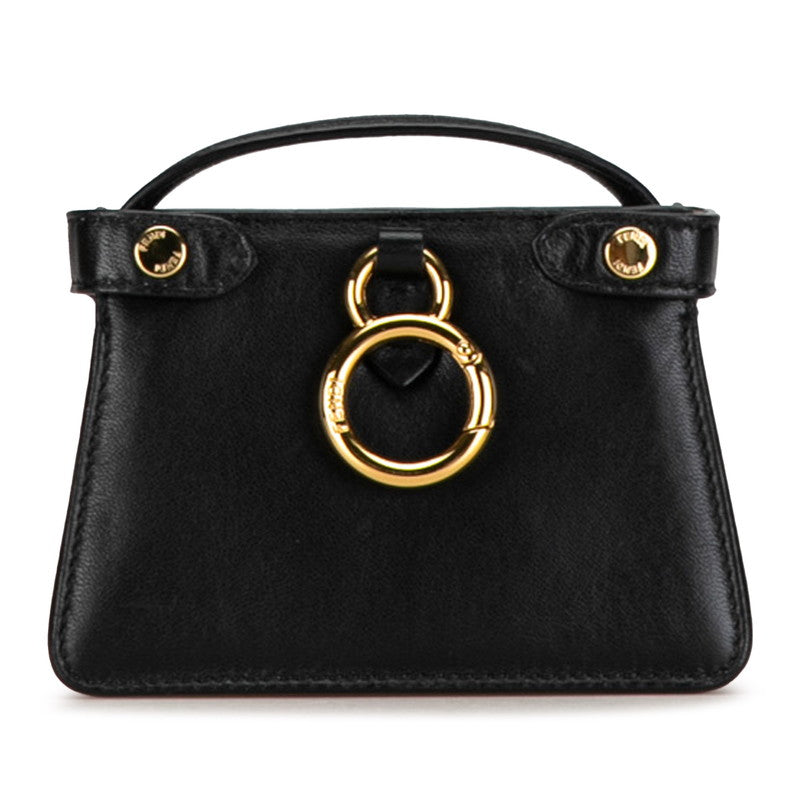 Fendi Nano Peekaboo Leather Chain Mini Shoulder Bag 7AR993