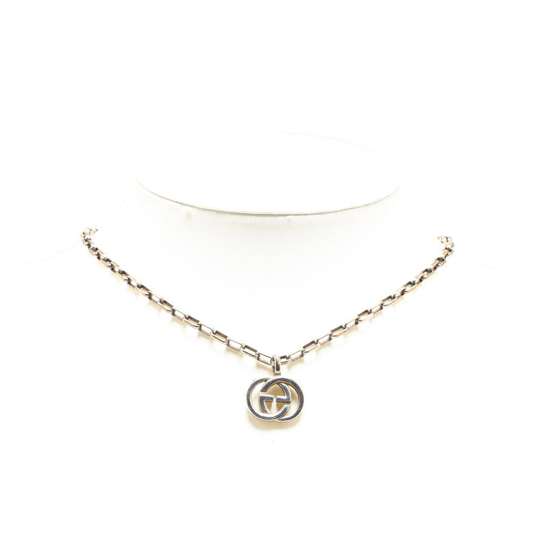 Gucci Interlocking G Necklace SV925 Silver in Good Condition