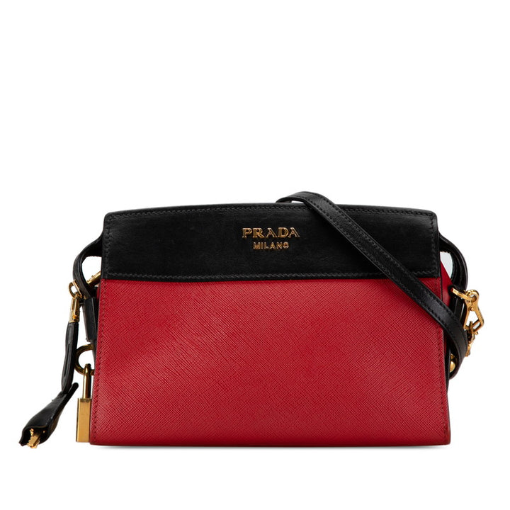 Prada Esplanade Saffiano Leather Crossbody Shoulder Bag 1BH043