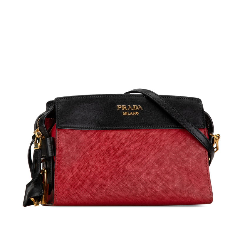 Prada Esplanade Saffiano Leather Crossbody Shoulder Bag 1BH043