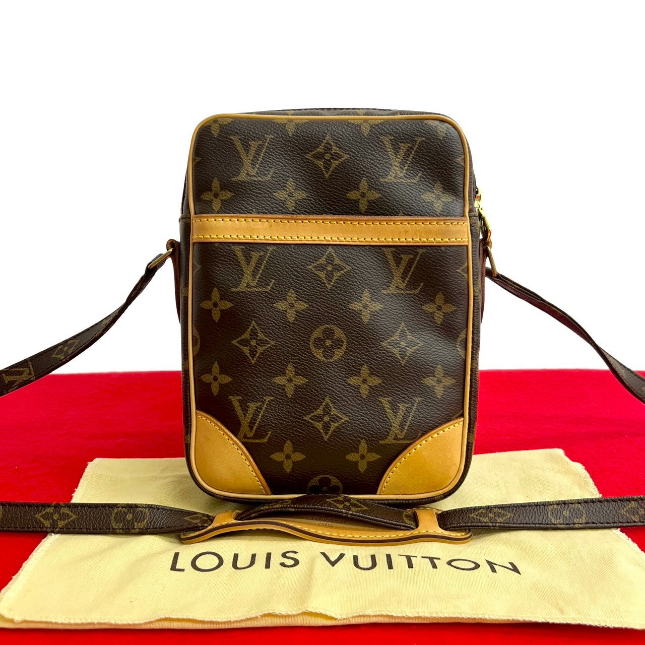 Louis Vuitton Danube Monogram Leather Shoulder Bag