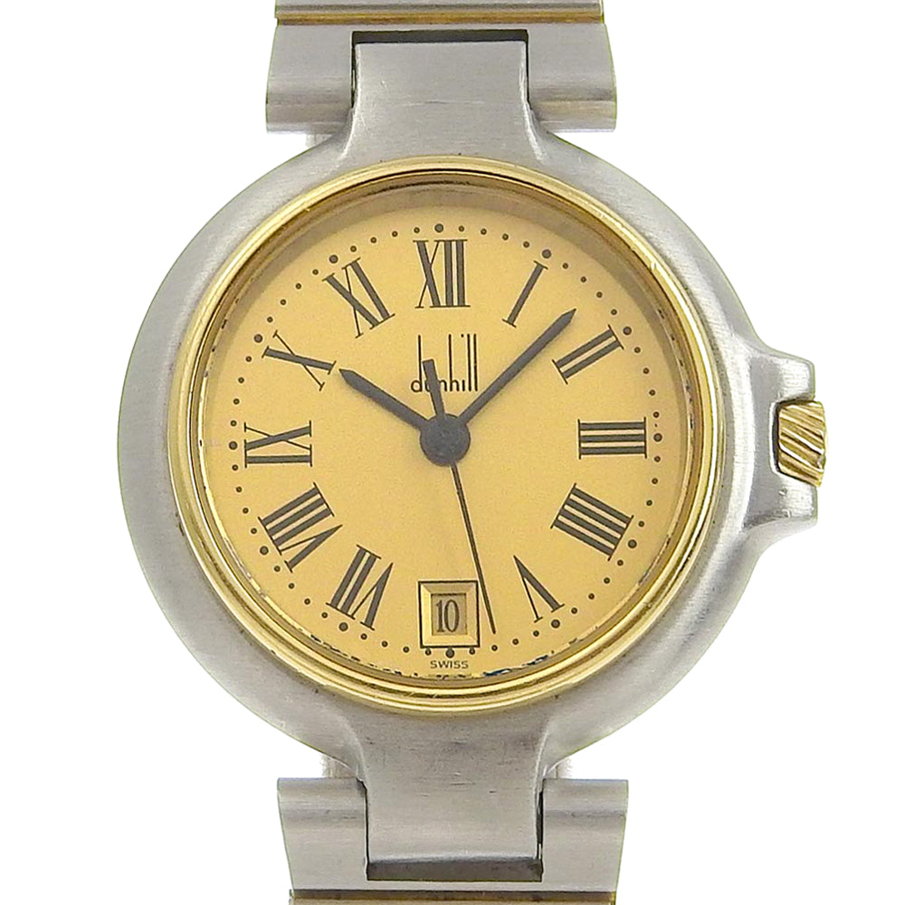 Dunhill Millennium Quartz Watch Stainless Steel Gold