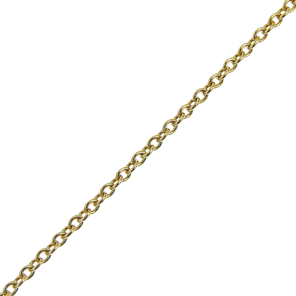 Tiffany Heart & Ribbon Necklace K18 Gold