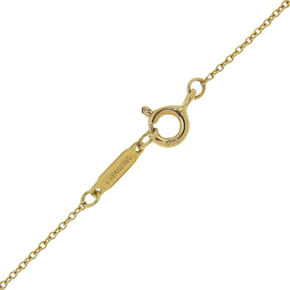 Tiffany Heart & Ribbon Necklace K18 Gold