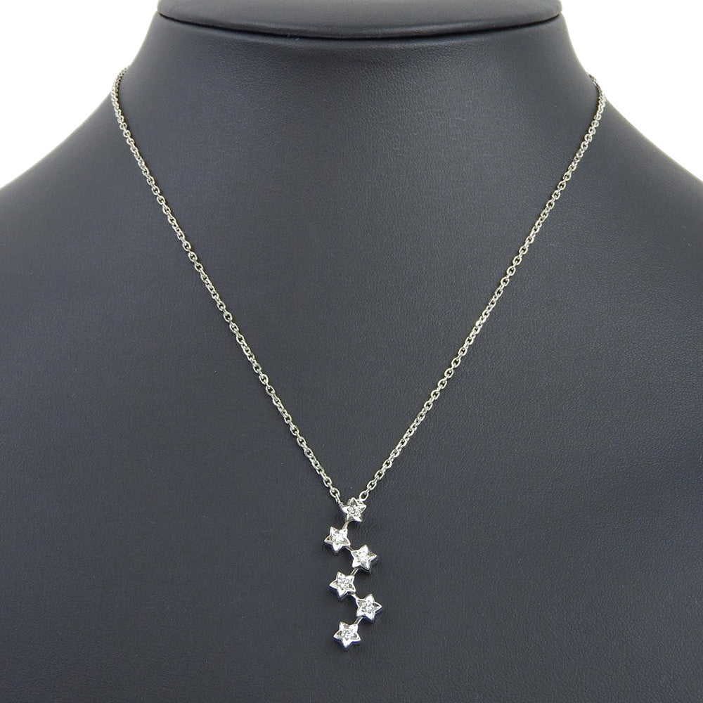 Chanel Comet Star Necklace K18 White Gold Diamond