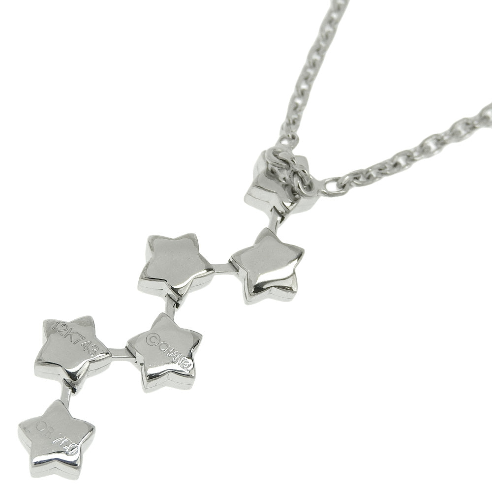 Chanel Comet Star Necklace K18 White Gold Diamond