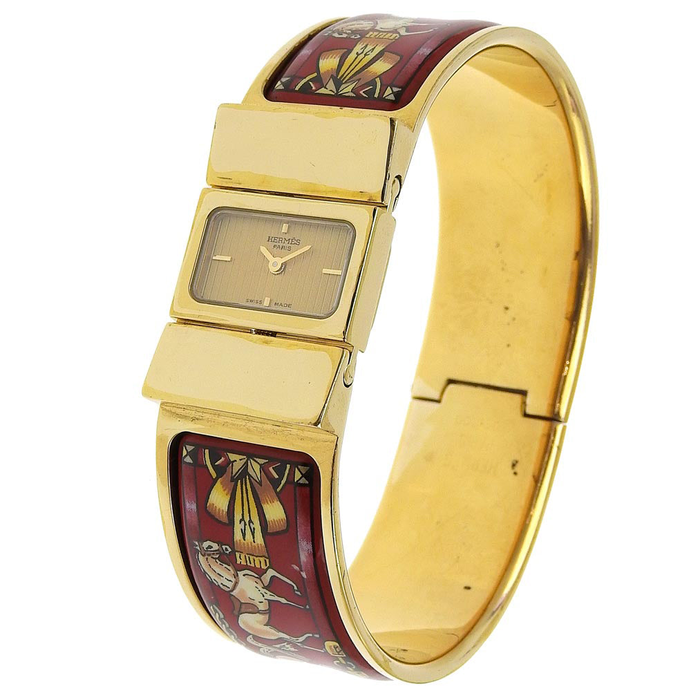 Hermes Quartz Loquet Wrist Watch Metal Quartz LO1.201 in Good condition