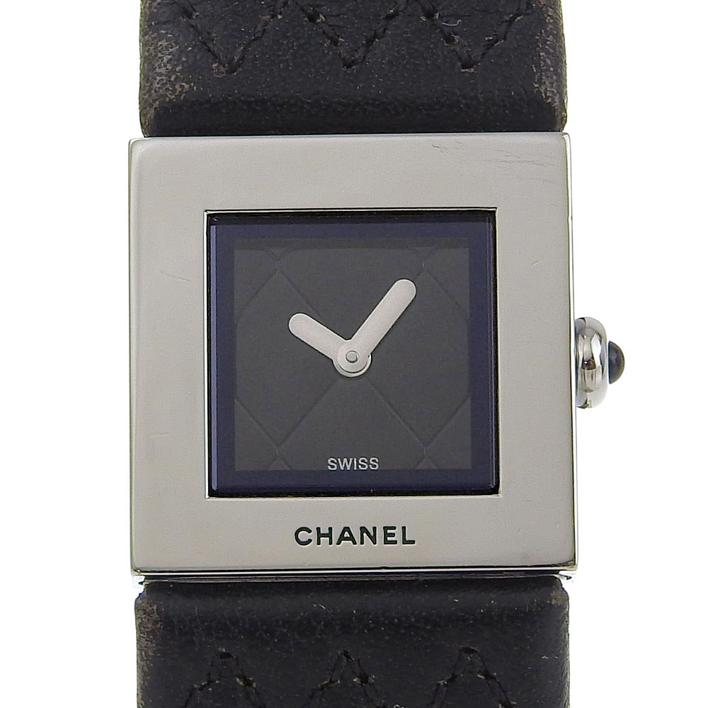 Chanel Matelasse Quartz Watch Stainless Steel/Leather