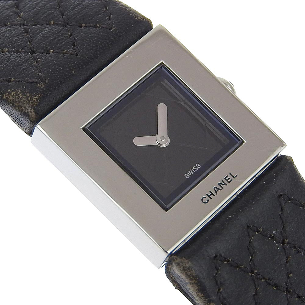 Chanel Matelasse Quartz Watch Stainless Steel/Leather