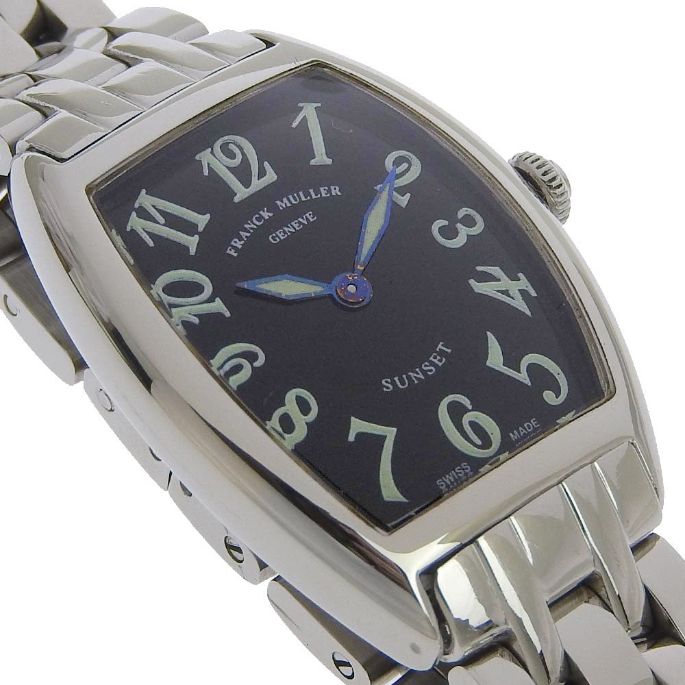 Franck Muller Tonneau Curvex Watch 1752QZ Stainless Steel Quartz