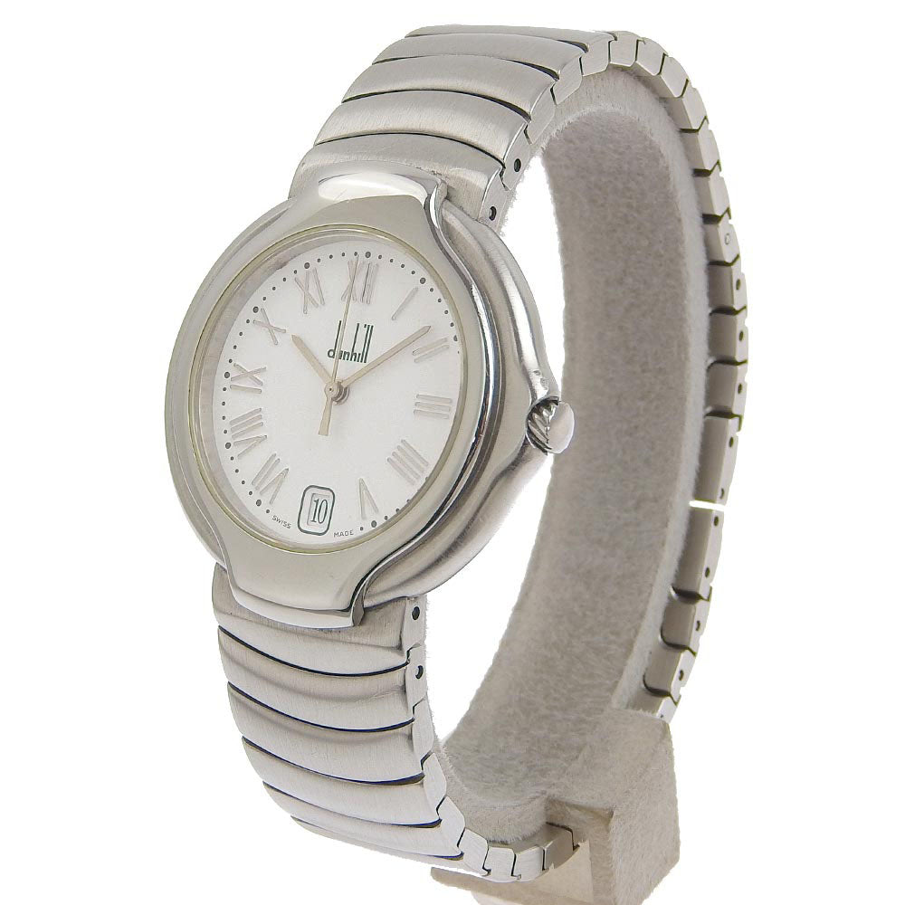 Dunhill Millennium Watch, 8001, Stainless Steel, Swiss Quartz Analog, Men's White Dial, Preloved  8001.0