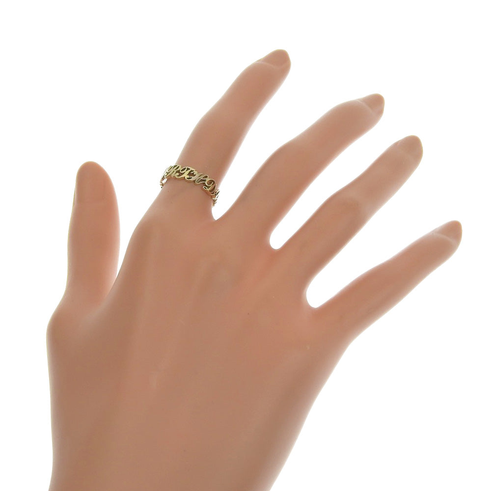 Yondoshi 10 Ring - BIRTHDAY Piece Diamond, K10 Yellow Gold & Diamond, Japanese Made, Ladies' Pre-Owned【SA Rank】