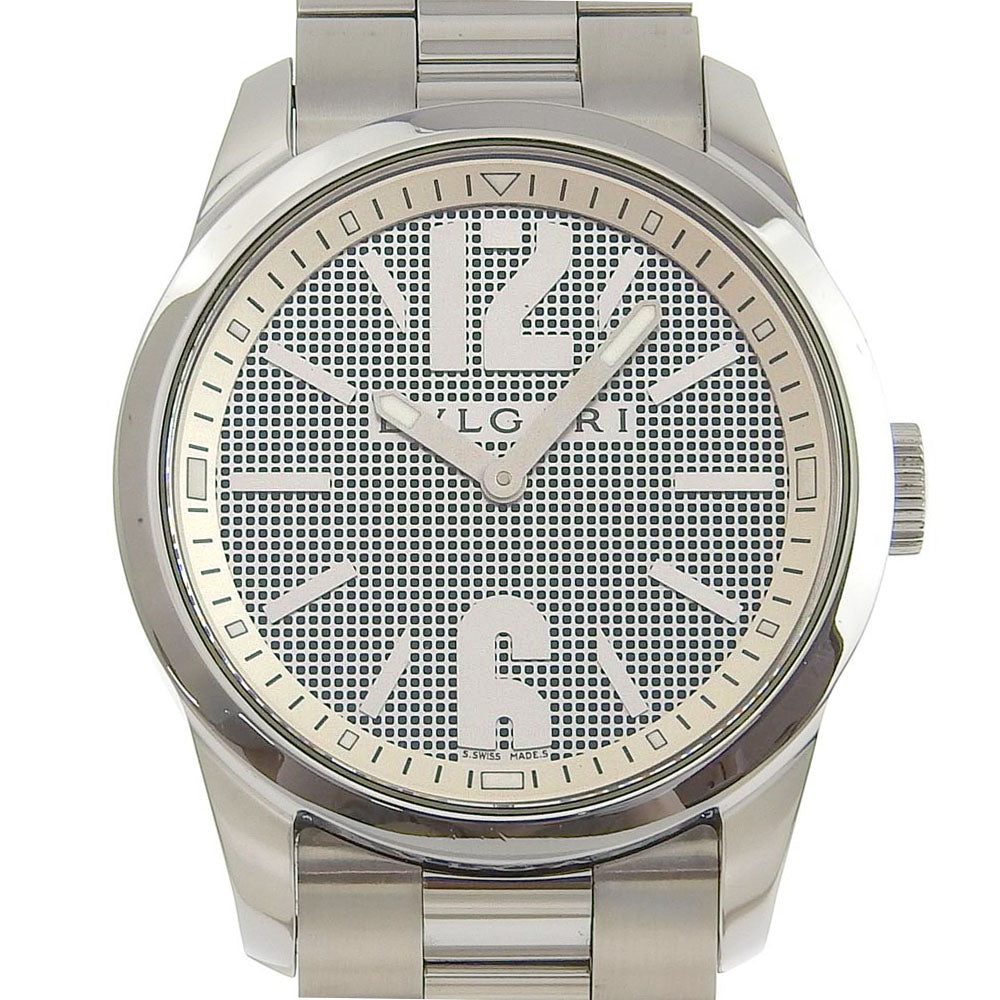 Bvlgari Solo Tempo Watch ST37S Stainless Steel Quartz