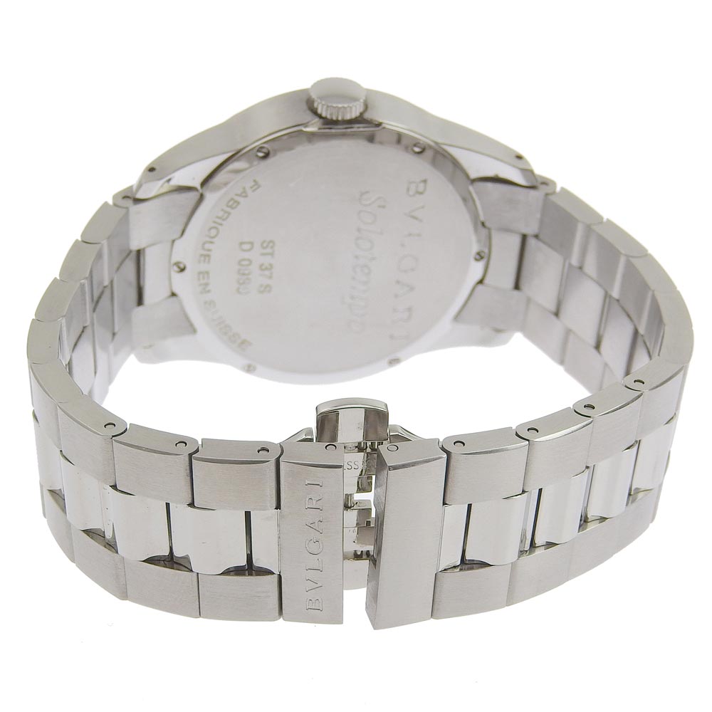 Bvlgari Solo Tempo Watch ST37S Stainless Steel Quartz