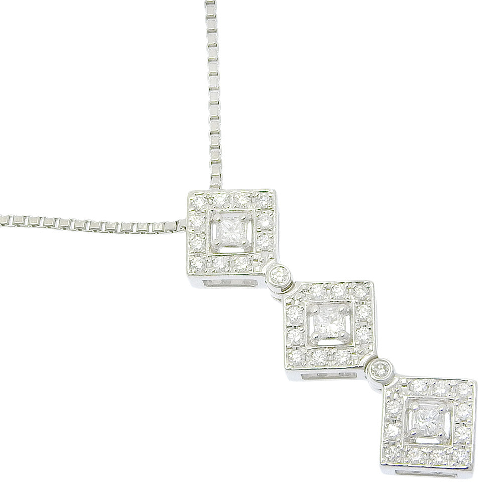 Tasaki Necklace K18 White Gold Pt850 Platinum Diamond