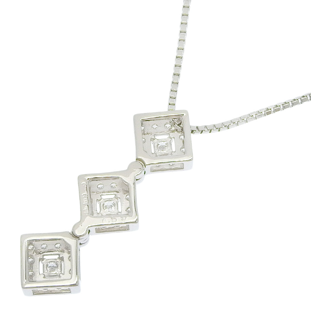 Tasaki Necklace K18 White Gold Pt850 Platinum Diamond