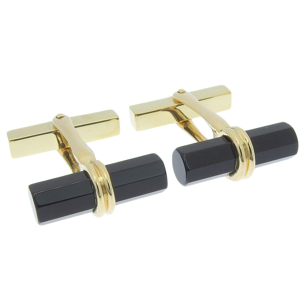 Tiffany K14 Gold Onyx Cufflinks