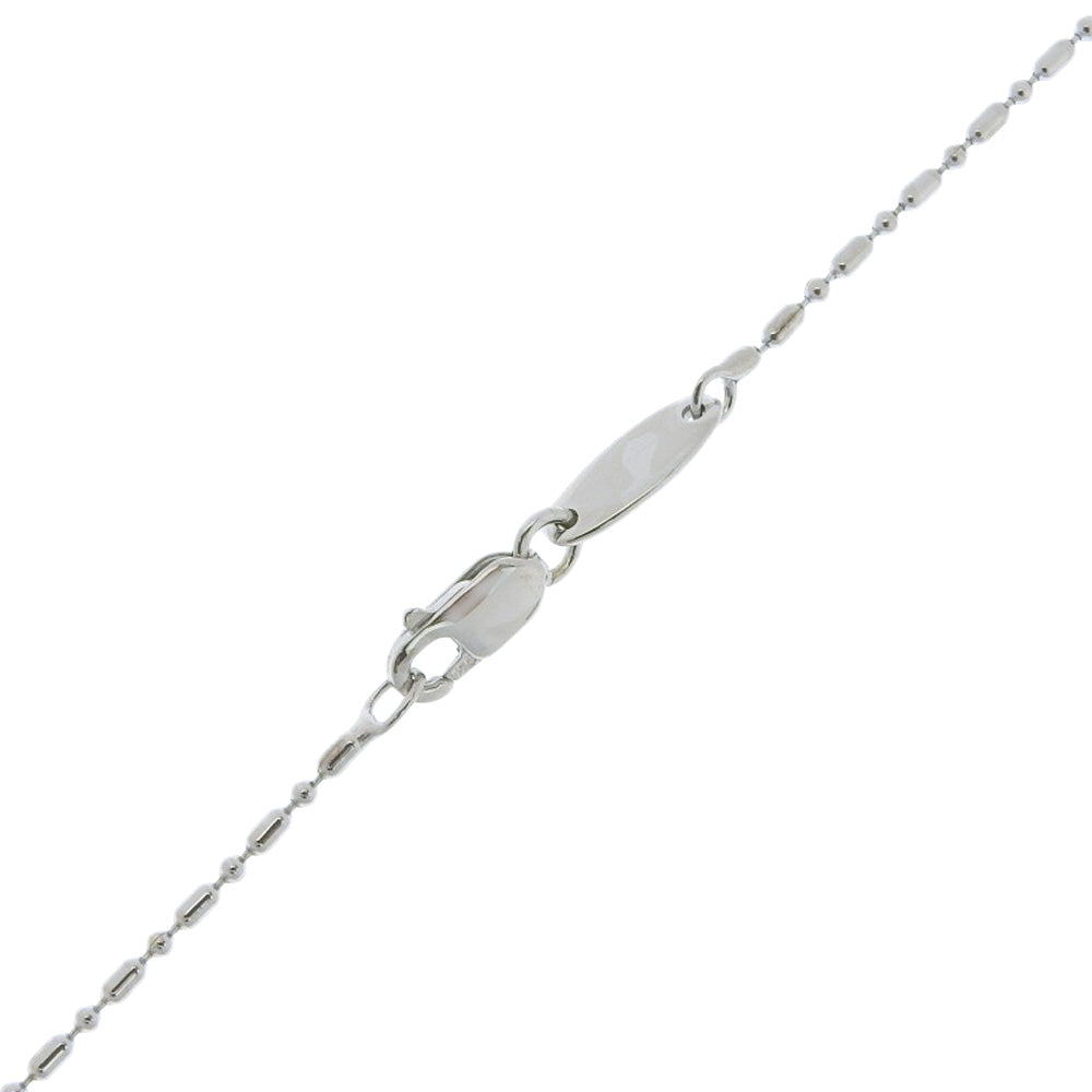 K18 White Gold Cross Necklace