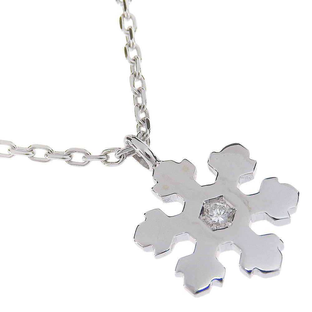 Bvlgari Snowflake Necklace K18 White Gold Diamond