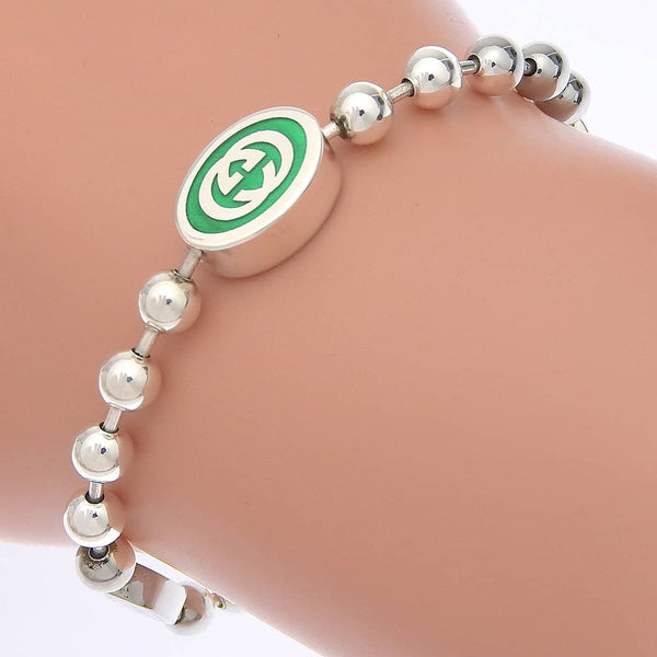 Gucci Interlocking Silver Bracelet