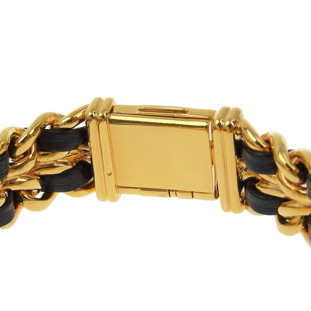 Chanel Premiere S Watch Gold Plated Leather Quartz