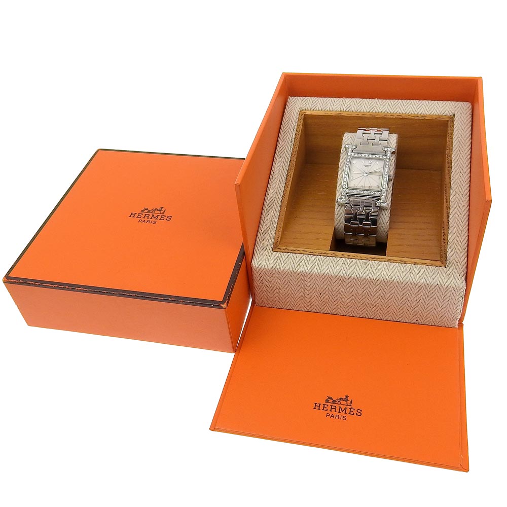 Hermes H Watch Quartz Stainless Steel