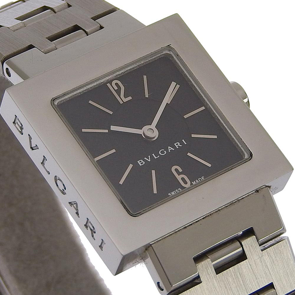 Bvlgari Quadrato Watch SQ22SS Stainless Steel Quartz