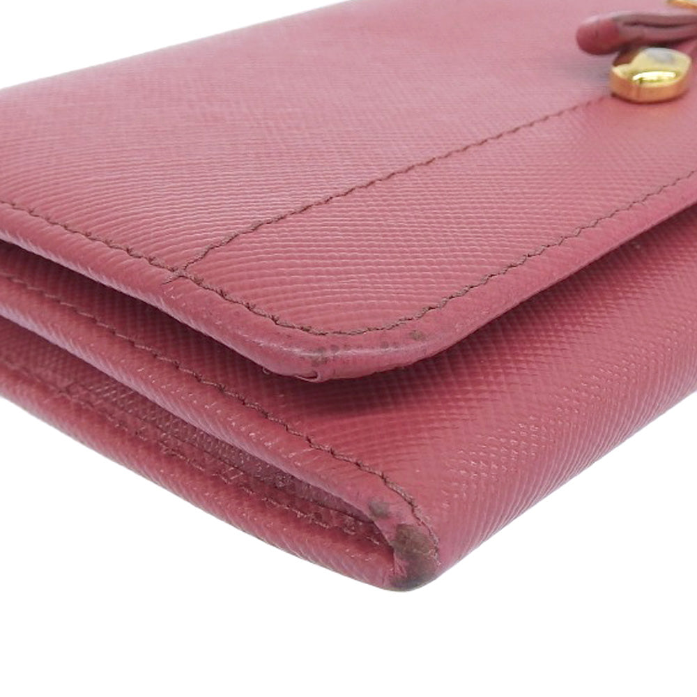 Prada Saffiano Long Wallet 1M1132 Pink