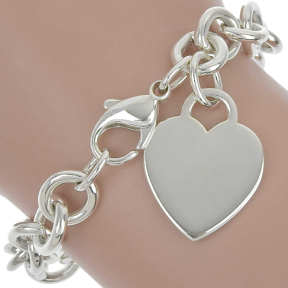 Tiffany & Co Silver  Return to Heart Tag Bracelet  Metal Bracelet in Great Condition