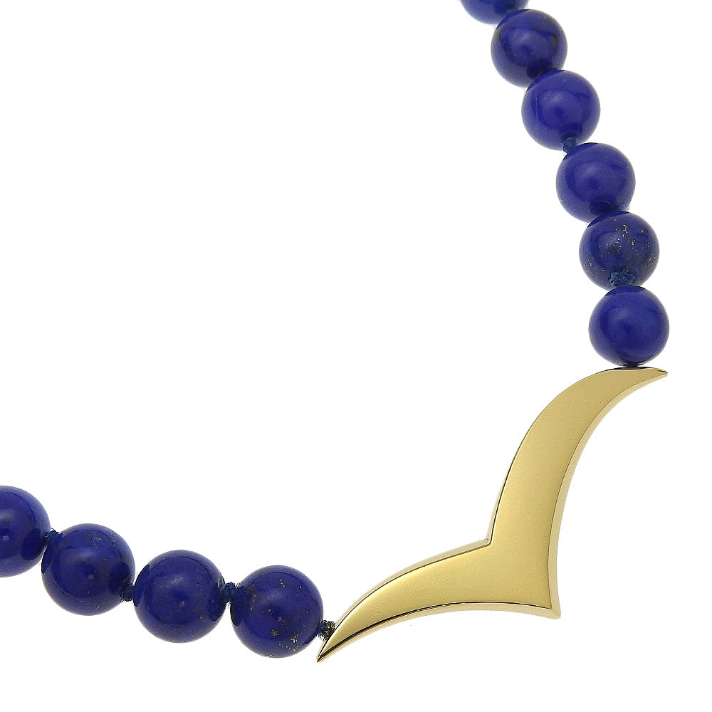 Tiffany Lapis Lazuli K18 Gold Seagull Necklace