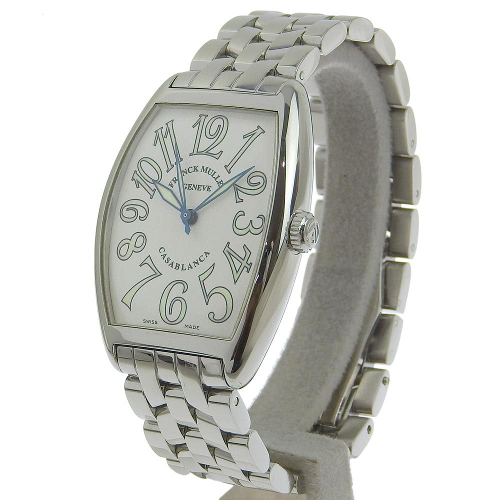 Franck Muller  Franck Muller Casablanca 2852 Men's Wristwatch - Stainless Steel, Swiss-Made, Silver Automatic Winding, White Dial, [Used, A-Rank] Metal Automatic 2852.0 in Good condition