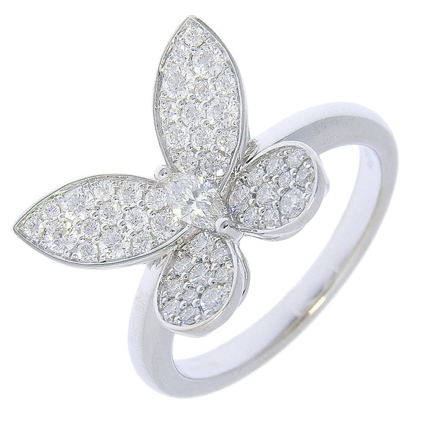 Graff Butterfly Pavé Mini Au750 White Gold Diamond Ring Size 11
