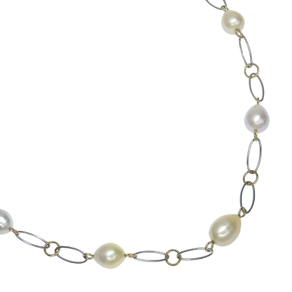 Tasaki Baroque Pearl K18 Gold Necklace