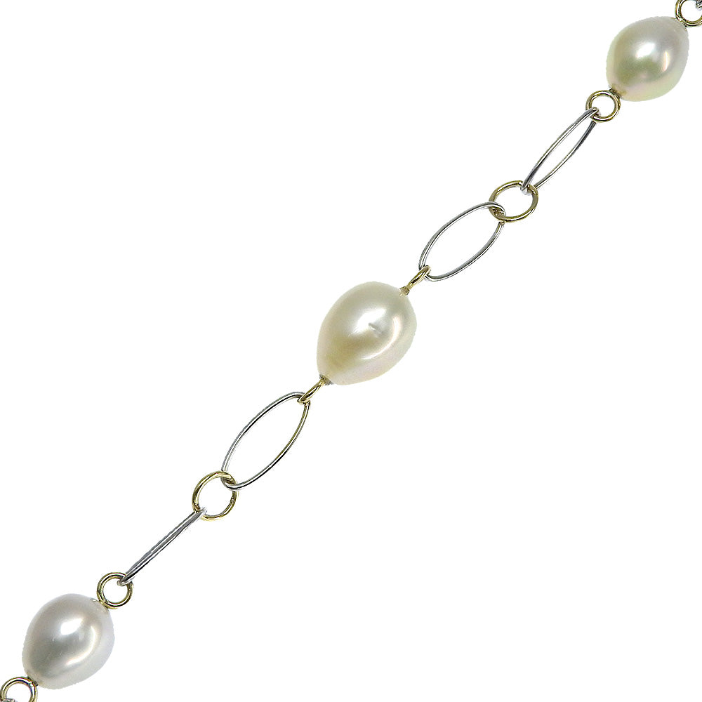 Tasaki Baroque Pearl K18 Gold Necklace