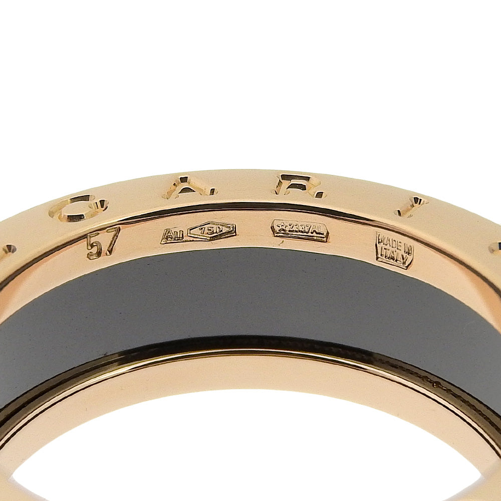 Bvlgari B-zero1 Ring K18 Pink Gold Ceramic