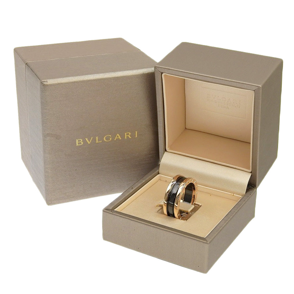 Bvlgari B-zero1 Ring K18 Pink Gold Ceramic